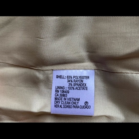 Tahari ASL Jacket Career Suit Jacket Lined Glen Plaid Ivory Birchwood Size 8 NWT - Picture 5 of 7